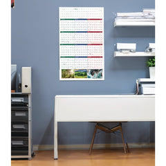 House of Doolittle 12-Month (Jan-Dec): 2026 24 in. x 37 in. Nature Photos Earthscapes Recycled Reversible/Erasable Yearly Wall Calendar - White Sheets