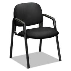 HON Solutions Seating 4000 Series 23.5 in. x 24.5 in. x 32 in. Fabric Upholstery Leg Base Guest Chair - Black Base/Seat/Back