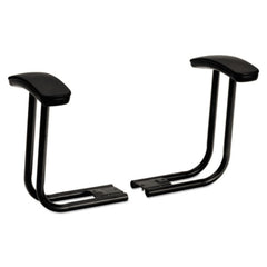 HON T-Arms for ComforTask Series Swivel Task Chairs - Black (1-Pair)