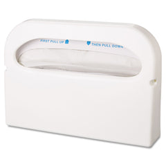 HOSPECO 16 in. x 3.25 in. x 11.5 in. Health Gards Half-Fold Toilet Seat Cover Dispenser - White (2/Box)