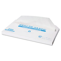 HOSPECO Health Gards 14.25 in. x 16.5 in. Half-Fold Toilet Seat Covers - White (2500/Carton)