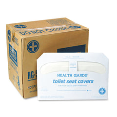 HOSPECO HG-5000 Health Gards 14.25 in. x 16.5 in. Toilet Seat Covers - White (5000/Carton)