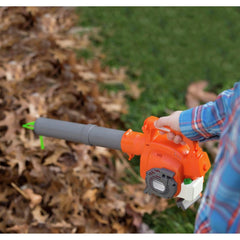 Husqvarna 125B Plastic Toy Leaf Blower with Light-Up Engine for Ages 3 and Up - Orange/Gray