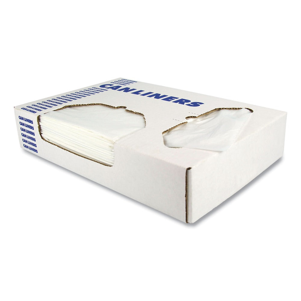 Heritage 33 in. x 45 in. 33 gal. 1 mil Linear Low-Density Can Liners - Clear (200/Carton)