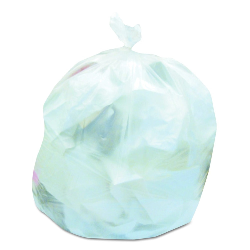 AccuFit H7450TC RC1 37 in. x 50 in. 44 gal. 0.9 mil Linear Low Density Can Liners with AccuFit Sizing - Clear (50/Box)