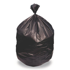 Heritage 46 in. x 50 in. 1.5 mil 56 Gallon Linear Low-Density Can Liners - Black (100/Carton)