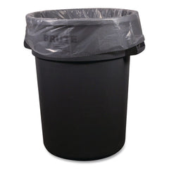 Heritage 34 in. x 44 in. 1.5 mil 33 Gallon Linear Low-Density Can Liners - Clear (100/Carton)