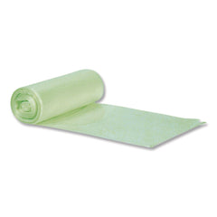 Heritage 38 in. x 58 in. 0.9 mil 60 gal. Biotuf Compostable Can Liners - Green (100/Carton)