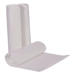 Heritage 40 in. x 48 in. 45 Gallon 14 mic High-Density Waste Can Liners - Natural (250/Carton)
