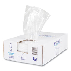 Inteplast Group 1000-Piece 3 Qt. 0.5 mil. 6 in. x 12 in. Ice Bucket Liner Bag Set - Clear