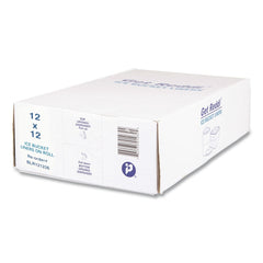 Inteplast Group 3-Quart 0.24 mil. 12 in. x 12 in. Ice Bucket Liner Bags - Clear (1000/Carton)