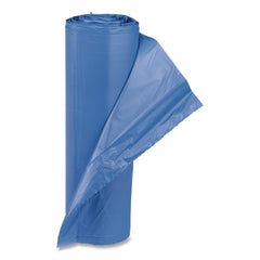 Inteplast Group 60 Gallon 18 mic 40 in. x 48 in. High-Density Commercial Can Liners - Blue (200/Carton)