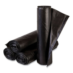 Inteplast Group EC242406K High-Density 10 gal. 6 microns Commercial Can Liners - Black (1000/Carton)