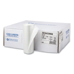 Inteplast Group EC243306N High-Density 16-gal. 6 Microns Commercial Can Liners - Natural (1000/Carton)
