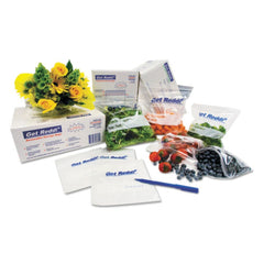 Inteplast Group PB120830 24-Quart 1 mil. 12 in. x 30 in. Food Bags - Clear (500/Carton)