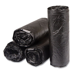 Inteplast Group S243306K High-Density 16-gal. 6 Microns 24 in. x 33 in. Commercial Can Liners - Black (1000/Carton)