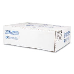 Inteplast Group S334013N 33 in. x 40 in. 13 mic 33 Gallon High-Density Commercial Can Liners - Clear (500/Carton)