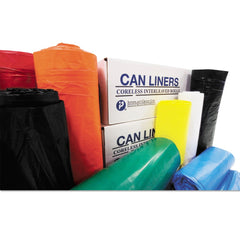 Inteplast Group S434812N 60 gal. 12 microns 43 in. x 48 in. High-Density Interleaved Commercial Can Liners - Clear (200/Carton)