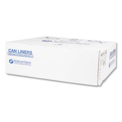 Inteplast Group S434822K 60 gal. 22 microns 43 in. x 48 in. High-Density Commercial Can Liners - Black (150/Carton)