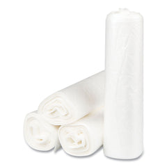 Inteplast Group S434822N 43 in. x 48 in. 56 gal 22 mic Interleaved Roll High-Density Commercial Can Liners - Natural (25 Bags/Roll, 8 Rolls/Carton)