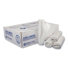 Inteplast Group 16 gal. 0.35 mil 24 in. x 33 in. Low-Density Commercial Can Liners - Clear (50 Bags/Roll, 20 Rolls/Carton)