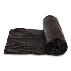 Inteplast Group 30 gal. 0.58 mil 30 in. x 36 in. Institutional Low-Density Can Liners - Black (25 Bags/Roll, 10 Rolls/Carton)