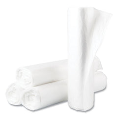 Inteplast Group VALH4048N16 High-Density 45 Gallon 40 in. x 46 in. Commercial Can Liners - Natural (250/Carton)