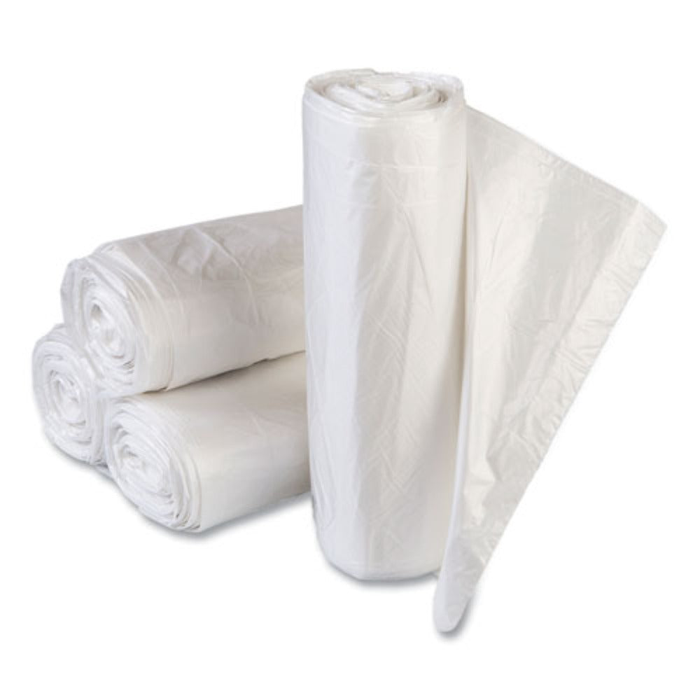 Inteplast Group VALH4348N16 High-Density 60 Gallon 14 microns 43 in. x 46 in. Commercial Can Liners - Clear (200/Carton)