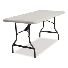 Iceberg 72 in. x 30 in. x 29 in. IndestrucTable Industrial Rectangular Folding Table - Platinum