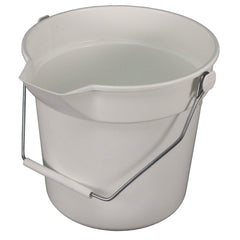 Impact 10.63 in. Diameter 10 quart Polypropylene Deluxe Heavy-Duty Bucket - Gray