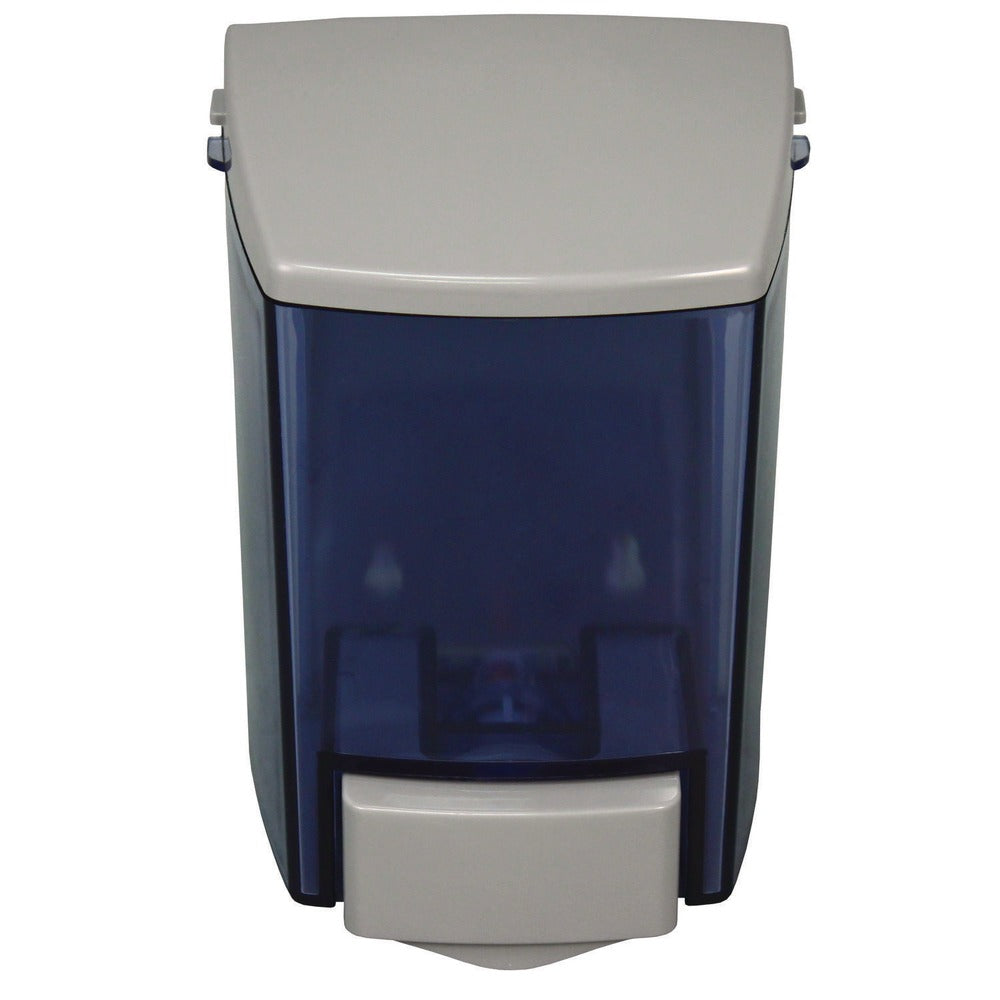 Impact ClearVu Encore 4.5 in. x 4 in. x 6.25 in. 30 oz Liquid Soap Dispenser - Gray