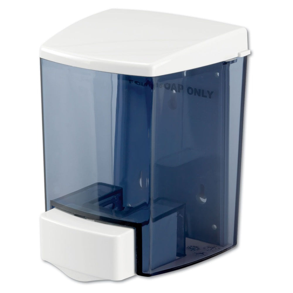 Impact 9335 4.5 in. x 4 in. x 6.25 in. 900 mL Encore Foam-eeze Bulk Foam See Thru Soap Dispenser - White