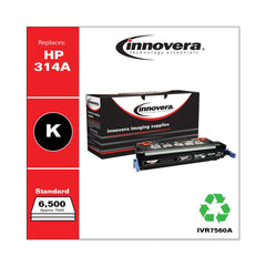 Innovera Remanufactured 6500 Page-Yield Ink Cartridge for 314A (Q7560A) - Black