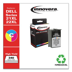 Innovera Remanufactured 340 Page-Yield Ink for 21XL/22XL (330-5266) - Tri-Color
