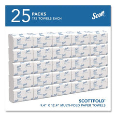 Scott 9.4 in. x 12.4 in. 1-Ply Pro Scottfold Towels - White (25 Packs/Carton)