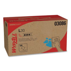 WypAll 10 in. x 9.8 in. POP-UP Box L30 Towels - White (1200/Carton)