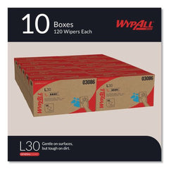 WypAll 10 in. x 9.8 in. POP-UP Box L30 Towels - White (1200/Carton)