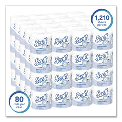Scott Essential Septic-Safe Standard Roll Bathroom Tissue for Business - White (1210 Sheets/Roll, 80 Rolls/Carton)