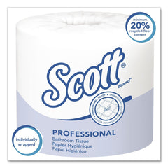 Scott Essential Septic-Safe Standard Roll Bathroom Tissue for Business - White (1210 Sheets/Roll, 80 Rolls/Carton)