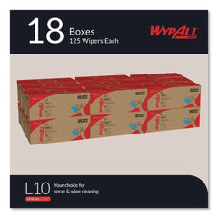 WypAll L10 12 in. x 10.25 in. POP-UP Box Towels - White (125/Box, 18 Boxes/Carton)