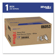 WypAll X50 23.5 in. x 12.5 in. 1/4 Fold Foodservice Towels - White (200/Carton)