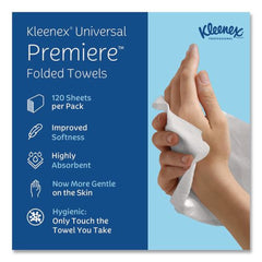 Kleenex 7.8 in. x 12.4 in. Premiere Folded Towels - White (25-Packs/Carton)
