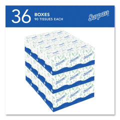 Surpass 2-Ply Pop-Up Box Facial Tissue for Business - White (110/Box, 36 Boxes/Carton)