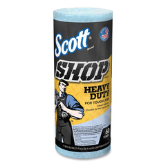 Scott 10.4 in. x 11 in. 1-Ply Heavy-Duty Pro Shop Towels - Blue (12/Carton)
