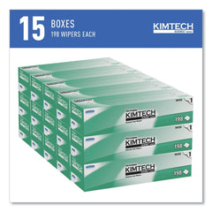 Kimtech Kimwipes 11.8 in. x 11.8 in. Delicate Task Wipers - Unscented, White (2940/Carton)