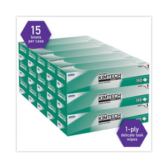 Kimtech Kimwipes 14.7 in. x 16.6 in. Delicate Task Wipers - Unscented, White (2100/Carton)