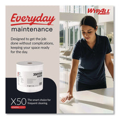 WypAll 13.4 in. x 9.8 in. Jumbo Roll X50 Cloths - White (1100/Roll)