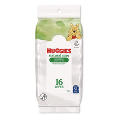 Huggies Natural Care 6.6 in. x 6.86 in. Sensitive Baby Wipes - Unscented/White (16/Carton)