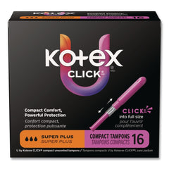 Kimberly-Clark U by Kotex Click Compact Super Plus Absorbency Tampons (8/Carton)