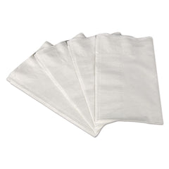 Scott 17 in. x 14.63 in. 1/8-Fold 2-Ply Dinner Napkins - White (10/Carton)